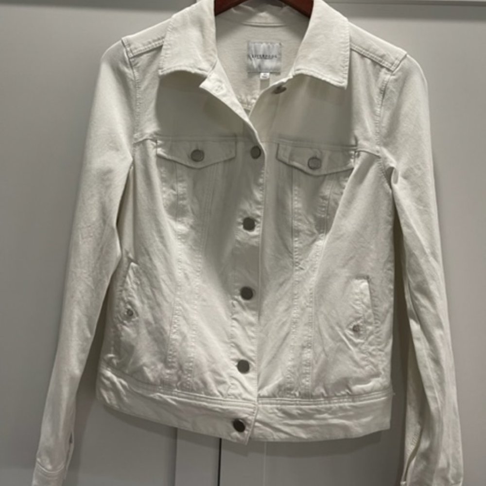 Liverpool White Denim Jacket